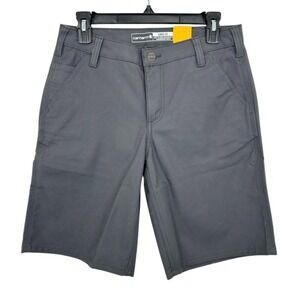 Carhartt Womens Size 6 Loose Fit Rugged Professional Canvas Work Shorts Gray NWT